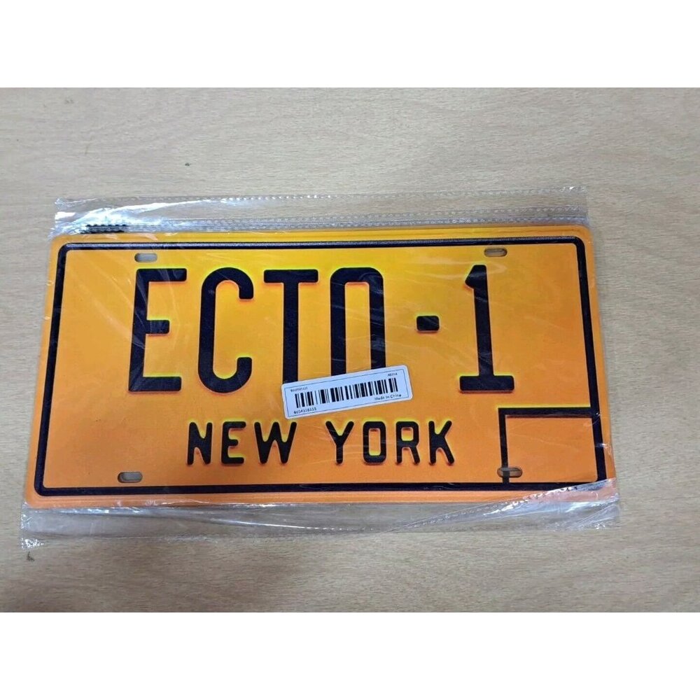 ECTO-1 Ghostbusters Replica New York License Plate Tin Sign Garage Man Cave XZ‎